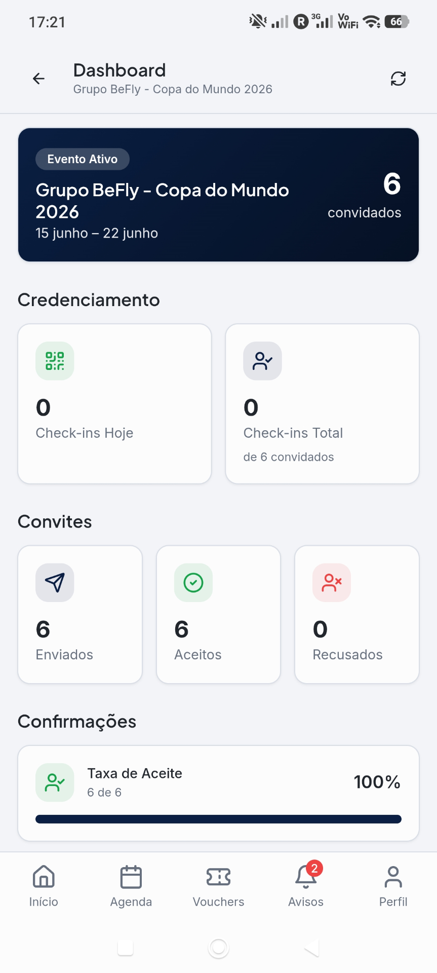 App screen